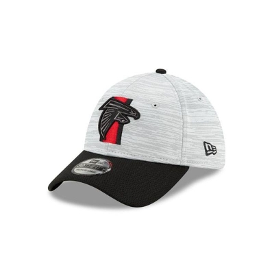 Black Atlanta Falcons Hat - New Era NFL Official NFL Training 39THIRTY Stretch Fit Caps USA1384706